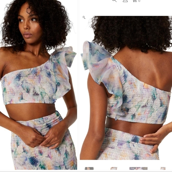 NWOT - Misa Abstract Watercolor Top - Picture 1 of 9